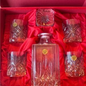 Crystal Decanter Set with Glasses